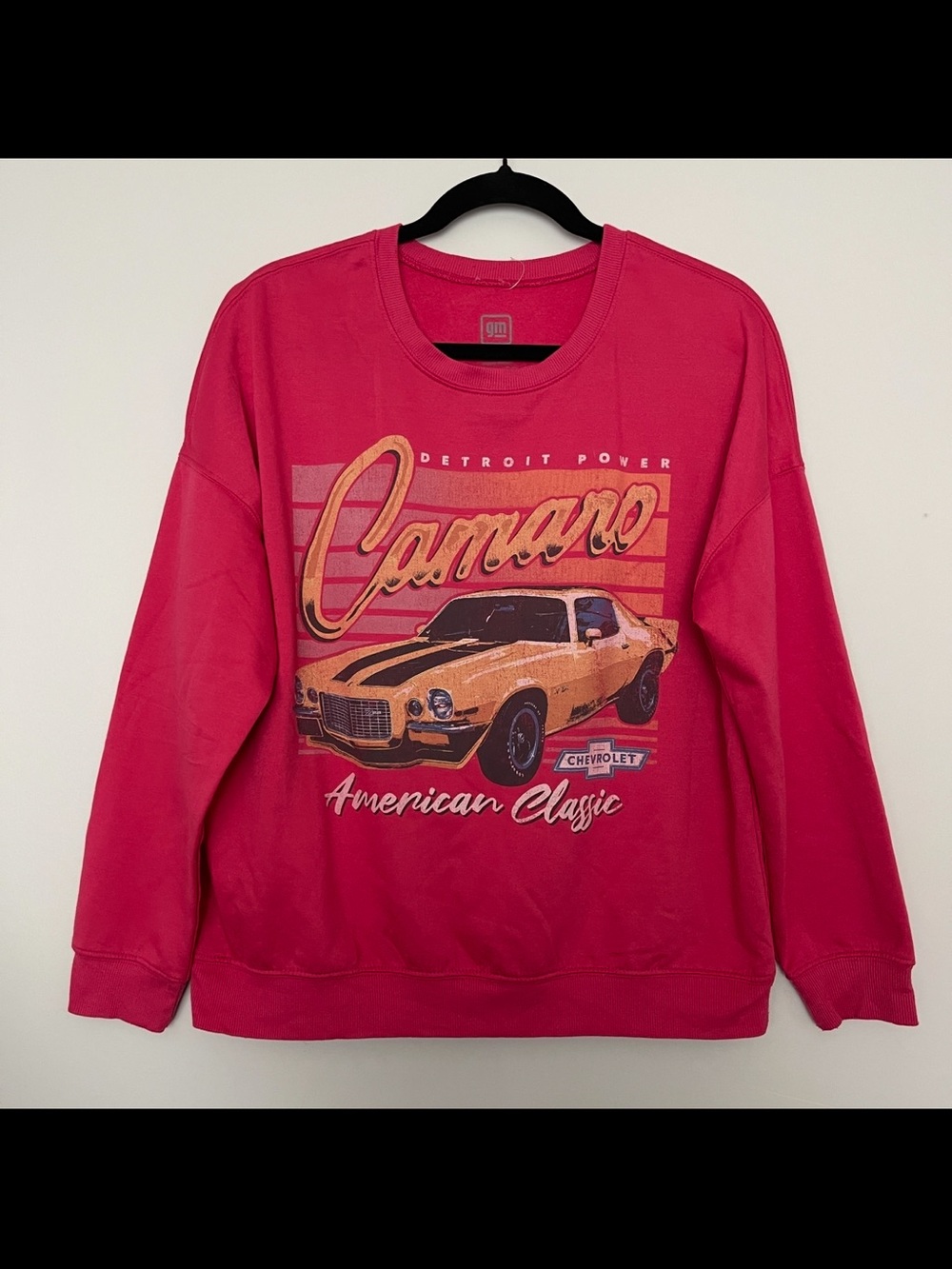 GM Official License Chevy Camaro Womens Sweatshirt Size L